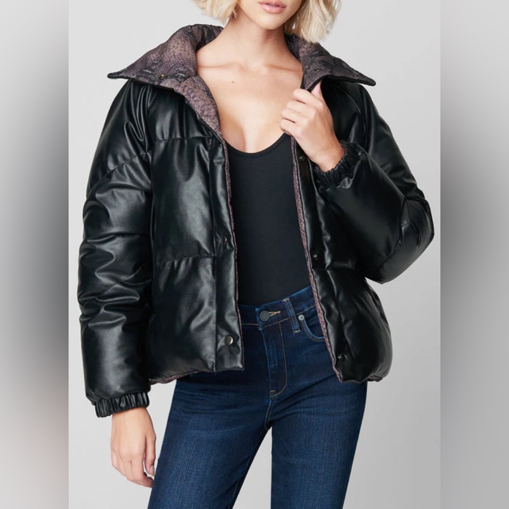 NWT- BlankNYC- Between the Line- Reversible Puffer Jacket- Size L - Picture 3 of 7